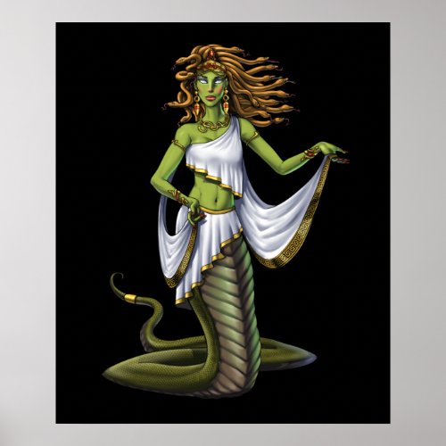 Greek Mythology Goddess Medusa Poster