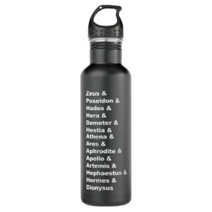 Greek Mythology Gods Pantheon List of Demigod Name Stainless Steel Water Bottle