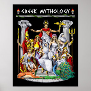Greek Mythology Gods Poster