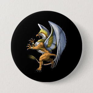 Greek Mythology Griffin Button