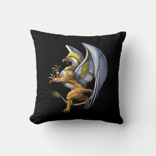Greek Mythology Griffin Throw Pillow