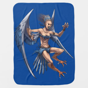 Greek Mythology Harpy Baby Blanket
