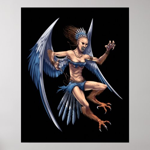 Greek Mythology Harpy Poster