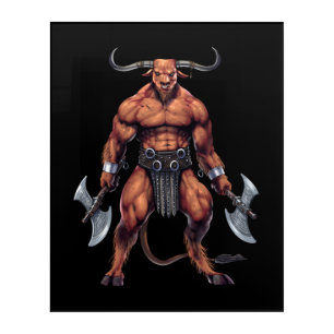 Greek Mythology Minotaur Acrylic Print
