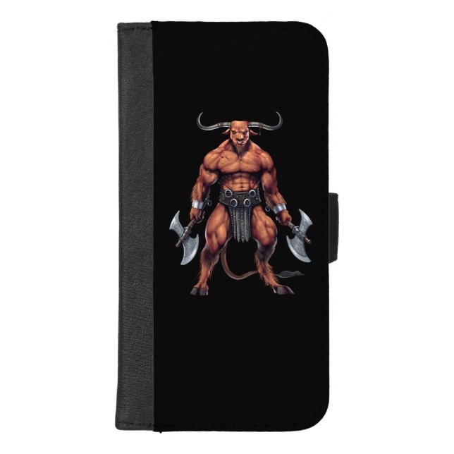 Greek Mythology Minotaur iPhone Wallet Case (Front)