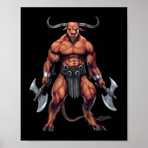 Greek Mythology Minotaur Poster