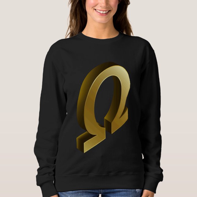 Greek Mythology Omega Symbol Fraternity design Sor Sweatshirt (Front)