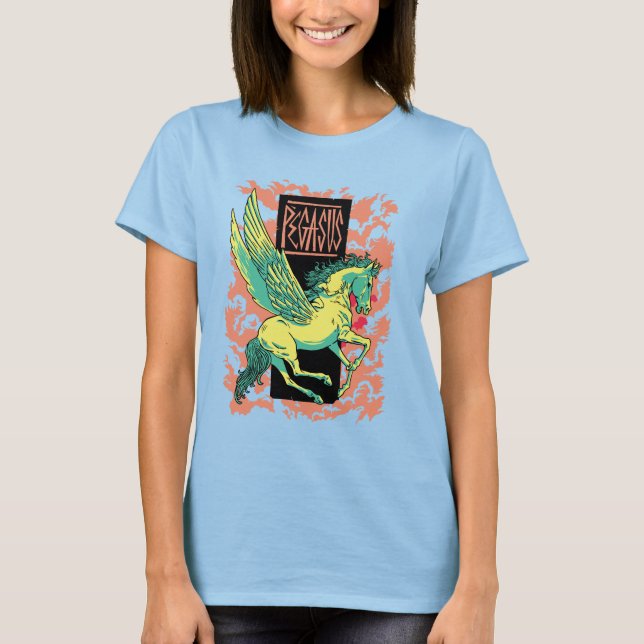 Greek Mythology - Pegasus the Winged Stallion T-Shirt (Front)