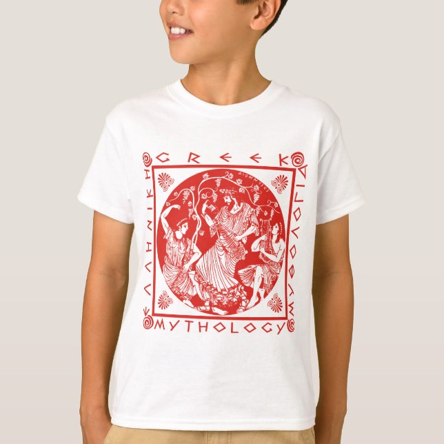 Greek Mythology - Red T-Shirt (Front)