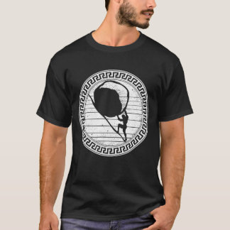 Greek Mythology Shirt, Sisyphus Vintage Design T-Shirt