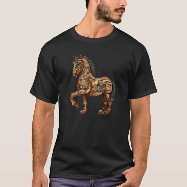 Greek Mythology The Odyssey Greek History Trojan H T-Shirt (Front)