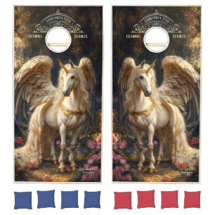 Greek Mythology White Pegasus Cornhole Set