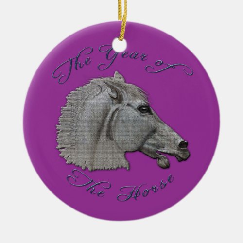 Greek Mythology Year of the Horse Ceramic Ornament