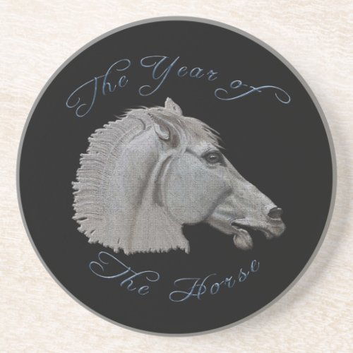 Greek Mythology Year of the Horse Sandstone Coaster
