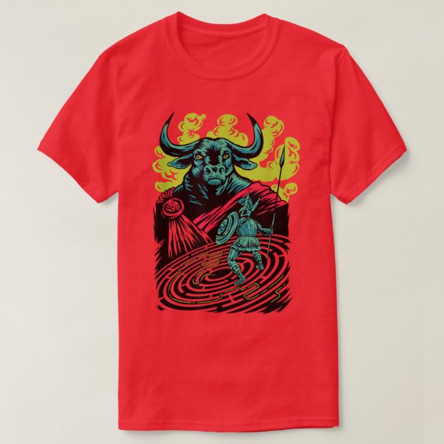 Greek Myths Gods & Goddesses Statue Greece Men Wom T-Shirt (Design Front)