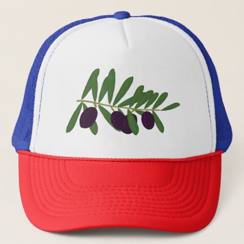 Greek olives trucker hat