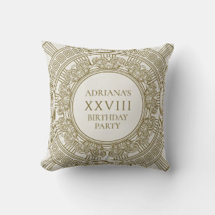 Greek or Roman birthday party Throw Pillow