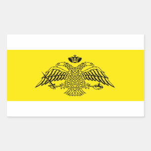 Greek Orthodox Church flag Mount Athos religious Rectangular Sticker