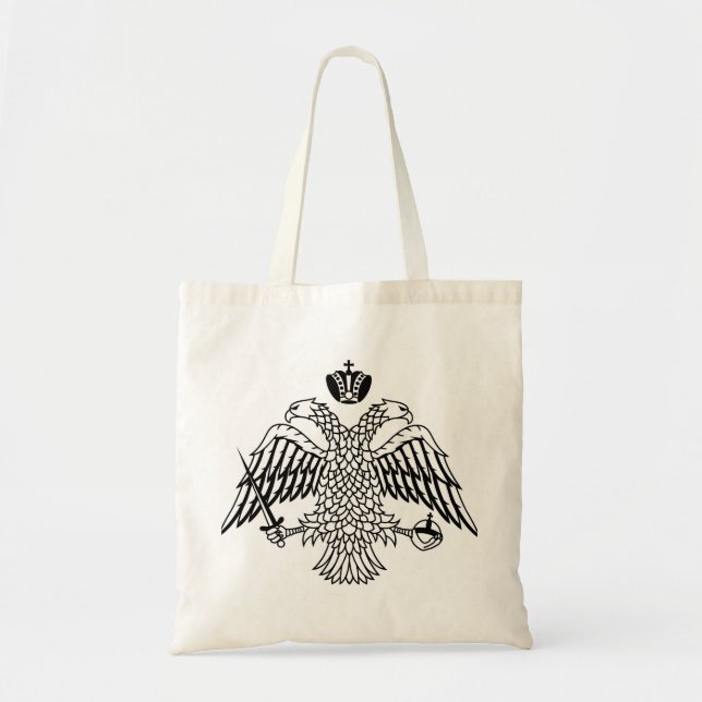 Greek Orthodox Church flag Mount Athos religious Tote Bag (Front)