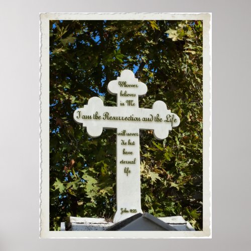Greek Orthodox Cross Poster