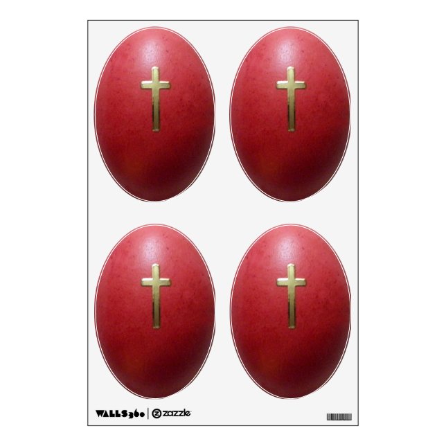 Greek Orthodox Easter Eggs Wall Sticker (Front)