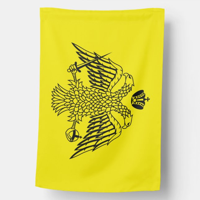 Greek Orthodox flag with a cross and jesus  (Front)