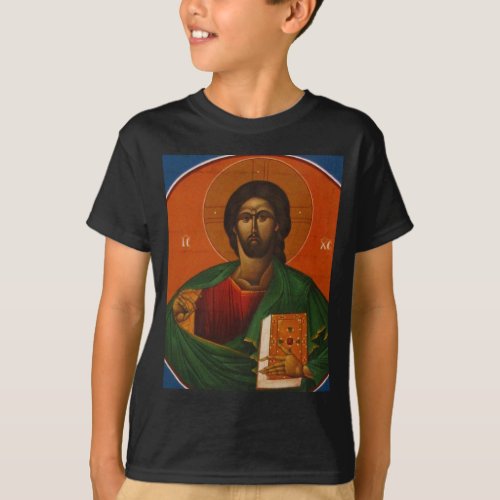 GREEK ORTHODOX ICON JESUS CHRIST T_Shirt