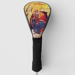 Greek orthodox icon of Prophet Elijah Byzantine Golf Head Cover