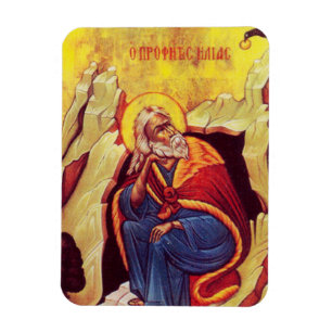 Greek orthodox icon of Prophet Elijah Magnet