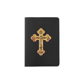 Greek Orthodox Jesus Christ Cross Passport Holder