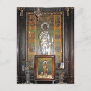 Greek Orthodox Religious Icon of a Saint Postcard