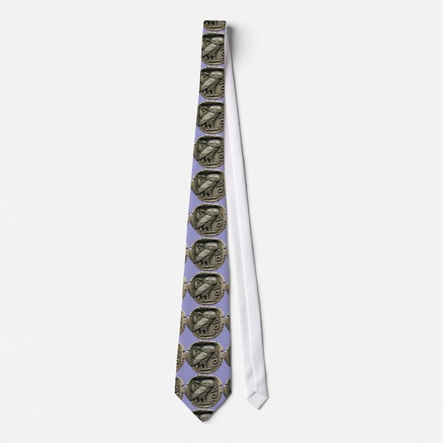 Greek Owl Neck Tie (Front)
