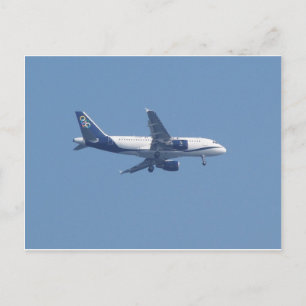 Greek Passenger Jet Postcard