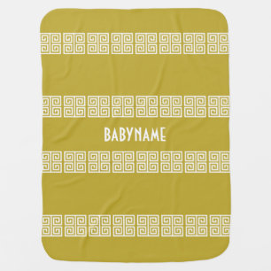 Greek Pattern custom baby blanket