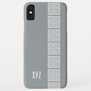 Greek pattern custom monogram cases
