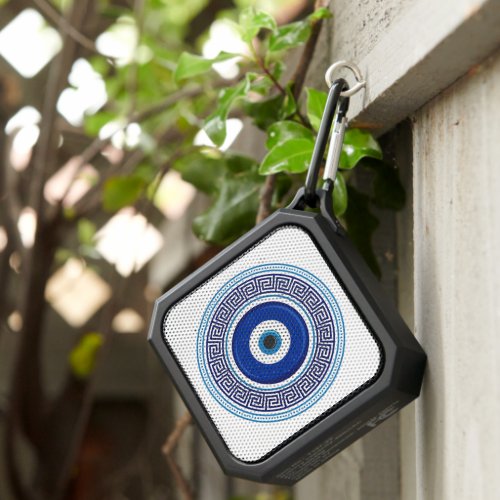 Greek Pattern Evil Eye Nazar Bluetooth Speaker