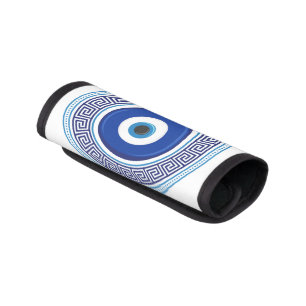 Greek Pattern Evil Eye Nazar Luggage Handle Wrap