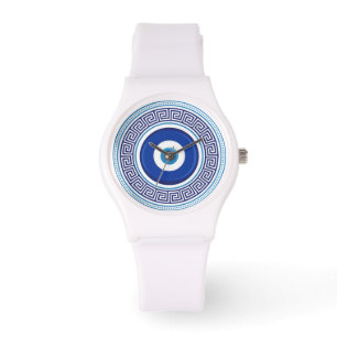 Greek Pattern Evil Eye Nazar Watch
