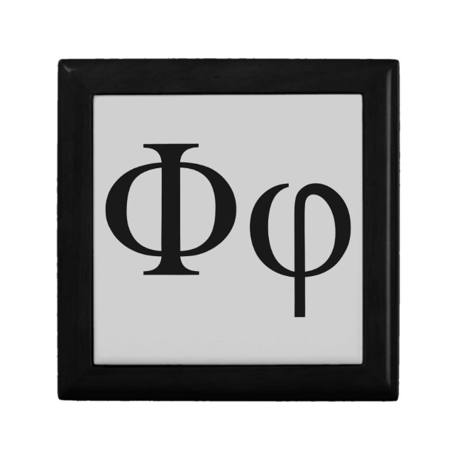 Greek Phi Jewelry Box (Front)