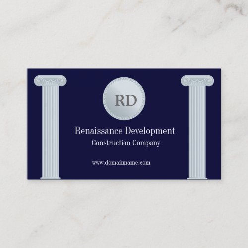 Greek Pillars Construction Business Card
