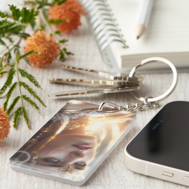 greek princess keychain (Front Right)