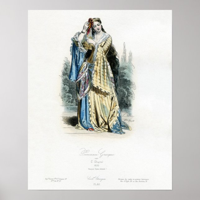 Greek Princess Traditional Costume Poster (Front)
