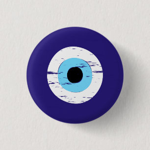 Greek Protection From Evil Eye Device Nazar Amulet Button