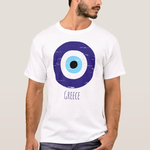 Greek Protection From Evil Eye Device Nazar Amulet T_Shirt