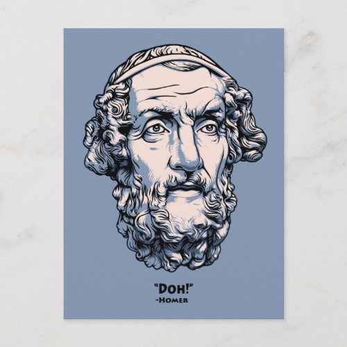 Greek Quotes _Homer Postcard