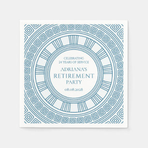 Greek Retirement party Napkins