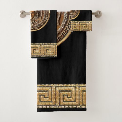 Greek Revival Medusa  Bath Towel Set