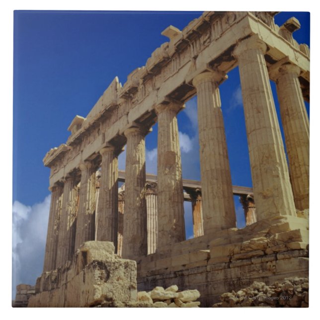 Greek ruins, Acropolis, Greece Ceramic Tile (Front)