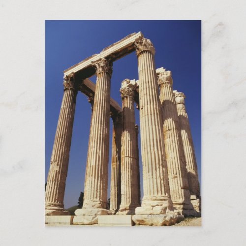 Greek ruins Athens Greece Postcard