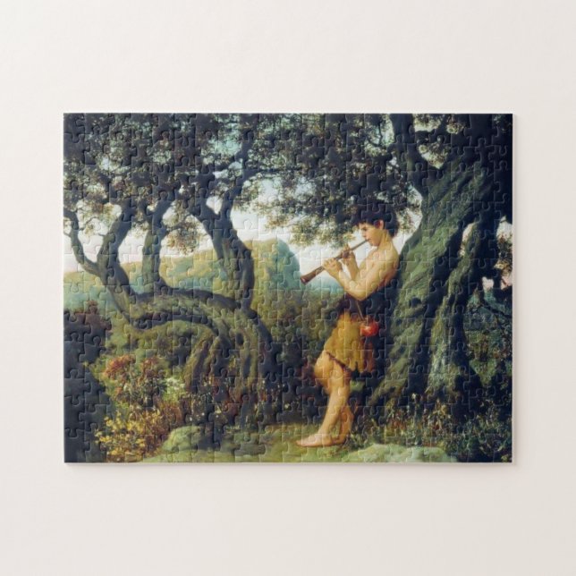 Greek Shepherd Boy Playing a Flute Jigsaw Puzzle (Horizontal)